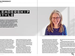 <p>The passing of the RIAS leadership baton demonstrates that stewardship of the architectural profession is a marathon, not a sprint. Taking that adage to heart newly installed president Karen Anderson emphasises continuity in her two-year mission to further the role of architecture in shaping our lives.</p>