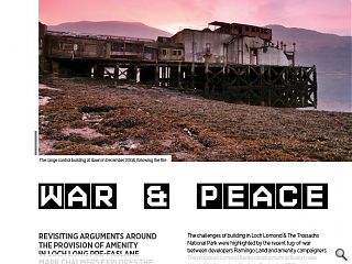 <p>Revisiting arguments around the provision of amenity in loch long pre-Faslane Mark Chalmers explores the issue of redundant military land and the challenges of remediating a brownfield site in a national park.</p>